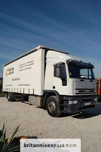 Camião com lona deslizante VOLVO FL 19 250 19 ton + Iveco Eurotech 190E27 R 19 manual pump - Photo 16